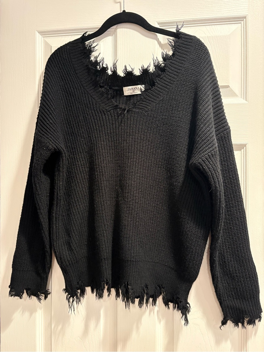 Comfy Black Knit Sweater
